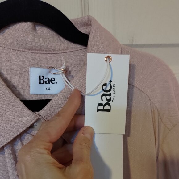 Bae the Label maternity nursing shirt dress - pink stone - Bae size xxs - Picture 4 of 9